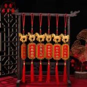 馬年新款春節掛件2026年生肖馬吉祥掛飾吊字牌節慶裝飾品廠家直銷 8CWO