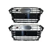 適用於2013-2016款奧迪Audi A4 S4 B8.5的S4風格中網水箱罩