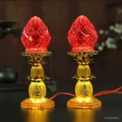 【插電長明燈】LED財神燈 佛前燈 蠟燭臺 壽桃燈 招財波燈 喜燈 旺財關公燈 佛燈 供佛燈 祖先燈 神明燈 平安燈 節
