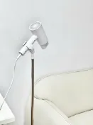 君源優品 落地吹風機支架 吹風機置物架 吹風機掛架 吹風機支架可移動落地式懶人架解放雙手免手拿伸縮立式電吹風掛架