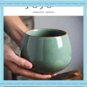 新品免運汝窯 陶瓷 茶具 茶道 用品 水盂 茶洗 建水 茶水缸 茶桶 功夫茶 茶藝 茶席必備Traveler.