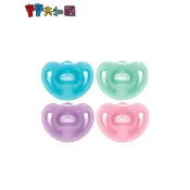NUK SENSITIVE 全矽膠安撫奶嘴 藍/綠/紫/粉- 0-6M/6-18M 原廠公司貨 寶寶共和國