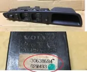 大坡很遠 VOLVO S40 V40 00-04 駕駛電動窗開關 PWR-FL 30638694 (零件車拆賣3)