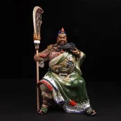 【樸緻精品】陶瓷關公神像 關聖帝君 義薄雲天 正氣凜然 法像莊嚴（GA-3273）