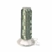 【60539】春仔花(纏花)三色漸層湘線-深灰綠．淡青 釉三彩