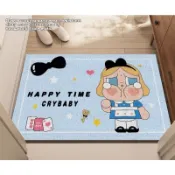 ⚡️小可愛❤️限時優惠【哭娃絲圈地墊】哭娃造型地墊 CRYBABY地墊 大門地墊 玄關地墊 防滑地墊 腳踏墊 可愛地墊