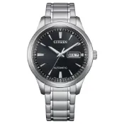 大高雄鐘錶城 CITIZEN 星辰 Mechanical系列 NY4060-51E 簡約大三針機械錶 黑面 40mm｜樂天領券現折★全館特惠中★指定刷卡回饋10%