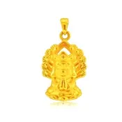 【金緻品】黃金墜子 Q版千手觀音 0.92錢(純金墜飾 觀音 觀音佛祖 菩薩 神明 庇佑 宗教 信仰)