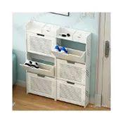 (店+)超薄翻鬥鞋櫃17cm簡易歐式小戶型省空間玄關櫃進門口傢用窄鞋架子
