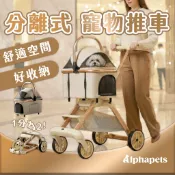 艾爾發寵物 | 分離式寵物推車 寵物車用提籃 外出提籃 可收納提籃 可收納推車 多功能推車