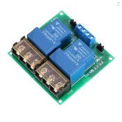 2通道dc 24V 30A繼電器板模塊光耦隔離高/低觸發