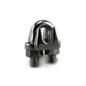 (店+)美式鋼索夾 材質: SUS304不銹鋼 型號 :YS260 白鐵固定夾 螺絲夾(5mm) 中崙五金