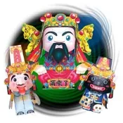城隍爺 /七爺 / 八爺【明信片】 發揚傳統文化 3D立體拼圖  創意商品【★此款為紙偶明信片，要自行割剪】