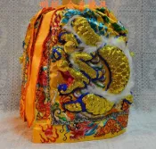 {明祥 金香佛具} A款 上衣龍袍-黃 天始元尊 玉皇上帝 王母娘娘  神衣.神明衣.神明帽 8寸8 尺三 尺六