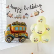 【發票最快隔日到貨】生日裝飾 週歲佈置 拉旗 生日氣球 車車 生日道具 生日佈置 生日掛旗 派對佈置 生日布條 生日掛布