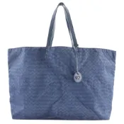 【DOKODEMO】二手 Bottega Veneta Intrecciato Illusion 托特包，尼龍，義大利製造，海軍藍，單肩包/手提包，A4 尺寸，Intrumental，男女通用