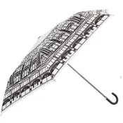 ［現貨］英國 Harrods 象牙色建築 摺疊傘 彎柄