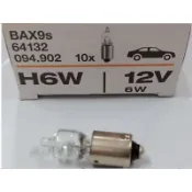 (高雄仁武)OSRAM  燈泡 12V6W H6W BAX9S 斜角 賓士小燈