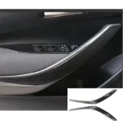 (店+)適用於12代ALTIS 前門扶手碳纖維紋路飾板 Toyota 水轉印 卡夢內裝 改裝 防刮 耐磨
