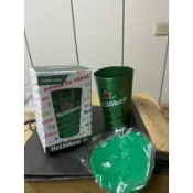 海尼根150週年紀念杯附杯墊