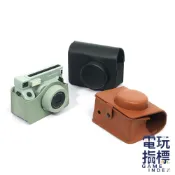 【電玩指標】十倍蝦幣 富士 FUJIFILM instax 配件 WIDE400 皮革包 原野綠 相機包 保護包 拍立得