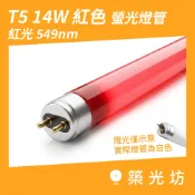 LED燈管｜T5 細管 14W 549mm 紅光 RED 神明燈 神桌燈 2尺 紅色螢光燈管 神明燈專用 燈具替換 適用