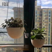 [免運] 歐式簡約吊掛式陶瓷花盆 懸吊式 植栽