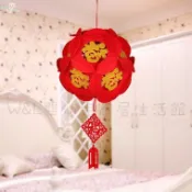台灣現貨+發票📣8折春節貼金福字繡球、無紡布創意中式掛飾、春節過年飾品