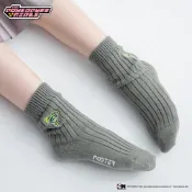 FOOTER 【飛天小女警】針織堆堆襪(童) - 限量授權系列 小孩襪 童襪 (K-PPG05-綠色)