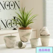 🔥臺灣優選🔥【送托盤】陶土花盆 多肉盆 瑪奇朵花盆 綠植盆 盆栽 紅陶吸水花盆 透氣小花盆 家用花盆🔥XYY