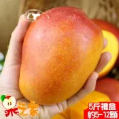 【愛合購】【果之家】屏東枋山愛文芒果5斤(約5-12顆入)