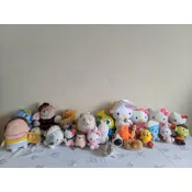 二手娃娃大眼仔史迪奇小熊小狗QOO老皮HelloKitty角落生物星巴克雄柴犬
