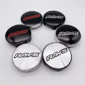 4顆裝 改裝60MM RAYS 鋁圈蓋 塑膠鋼圈蓋 輪轂中心蓋 輪轂蓋中心標