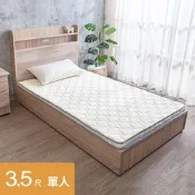 柏蒂家居-羅素 高級緹花蓆面冬夏兩用床墊-3.5尺加大單人(雙層床架適用)