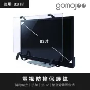 gomojoo 83吋電視防撞保護鏡 抗藍光抗菌 適用各品牌 台灣製 背帶固定式 15天鑑賞期