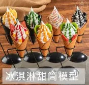 1:1冰淇淋甜筒模型【福滿來】冰淇淋  甜筒支架 霜淇淋 食物模型 餐廳 下午茶 裝飾 趣味 擺飾拍攝 BDBO