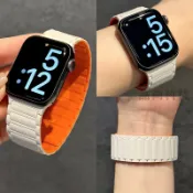 磁吸防水錶帶 適用於 Apple Watch 12 11 10 Ultra4 錶帶 9 8 7 6 SE3 蘋果手錶帶