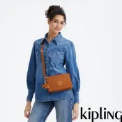 『千層包』Kipling (網路獨家款)暖駝棕單肩隨身斜背包-RIRI