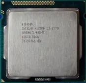 【含稅】Intel Xeon E3-1270 3.4G SR00N 1155 四核八線 80W 正式散片CPU 一年保