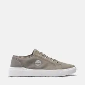 【Timberland】男款淺灰褐色低筒帆布休閒鞋(A67E1ER9)