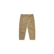(店+)【The North Face】北面THE NORTH FACE Urban Exploration 純色多口袋束寬鬆工裝休閒褲 男款 卡其色
