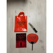 （全新未使用）2024.12.31 張惠妹大巨蛋演唱會 周邊商品 ASMeiR 紅色扇子 提袋 場刊 螢光棒 彩帶