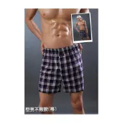 (店+)［折扣碼現折］蜂蟻純棉格紋色織平口褲多件組/有開門襟/男內褲/居家褲/男內著/純棉/紅螞蟻/內褲/男內搭褲/寬鬆平口褲