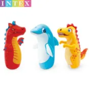 全球選品1館 生活百貨 INTEX44669動物不倒翁拳擊袋充氣 水底 3D兒童鍛鍊早教幼兒玩具