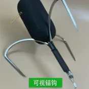 🔥嚴選好貨🔥新款刀鋒雙環可視三本爪鉤三角三爪四爪高低鉤錨通吃魚鉤鉤掛三錨