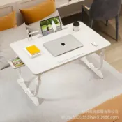 和風選集 【旋轉升降摺疊】床上小桌子 筆電桌 懶人桌 摺疊桌 學生桌 宿舍桌 多功能桌 可調角度 便攜收納 學習辦公兩用