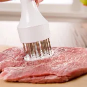 ✨台灣現貨📦 不鏽鋼鬆肉器 牛排打肉器  烤肉必備  嫩肉針 料理針 鋒利鋼針 快速嫩肉 16針 #丹丹悅生活