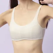 (蝦皮官方商城免運)嬪婷-冰牛奶纖維 AA70-85罩杯學生第二階段內衣 套穿式短背心(雪糕白) BB1645AAIW
