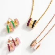 【Hermes 愛馬仕】H100065F/H100066F經典Mini Pop H立體LOGO雙色飾品項鍊/耳針式耳環(款式任選)