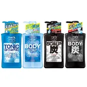 日本【KOSE】Softymo 男士專用 洗髮精/沐浴精 550ml 超涼爽快薄荷/竹炭洗護二合一 ㊣♛吉吉商城♛